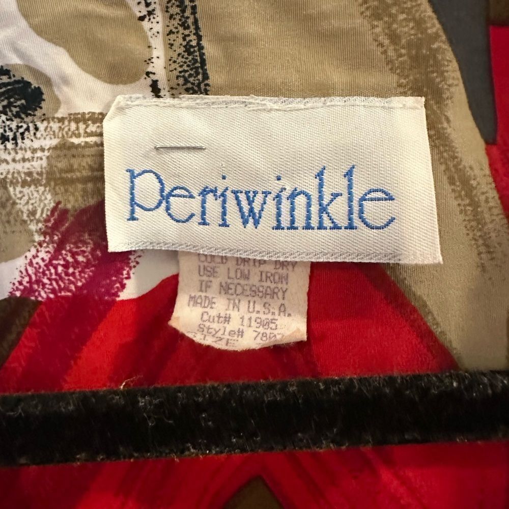 Periwinkle Geometric Patterned Tunic Top - image 5